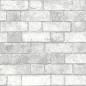 Papier peint trompe l’œil Briques blanches - Ugepa - M344-39