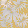 Papier peint Vogue Yellow & Silver palmes argentées - HISTORIAN - Grandeco - A45301