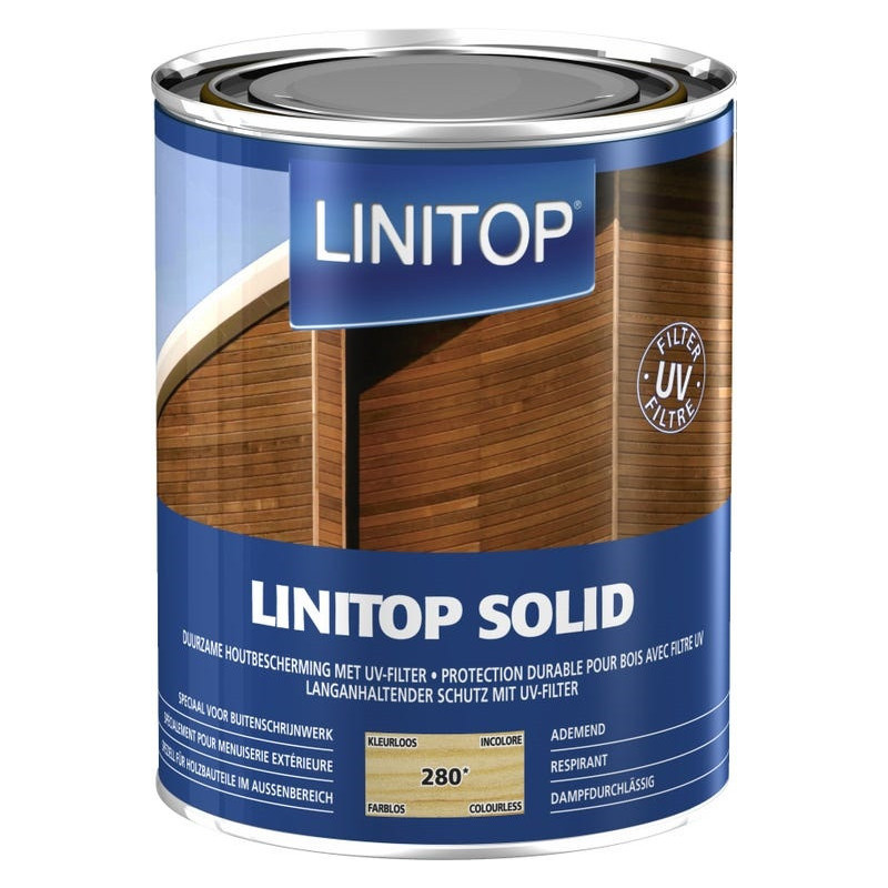 LINITOP SOLID 280 incolore - Lasure de protection décorative conditions extrêmes