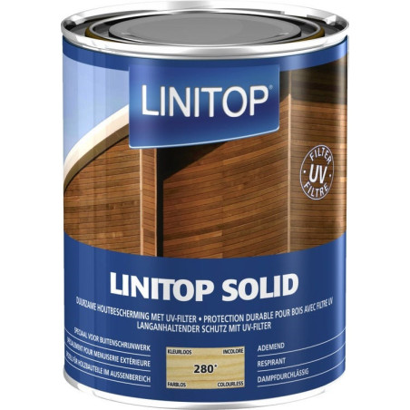 LINITOP SOLID 280 incolore - Lasure de protection décorative conditions extrêmes