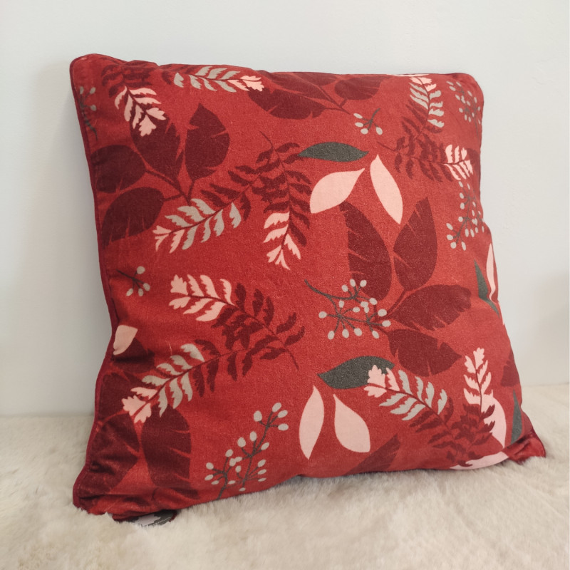 Coussin Nuit Terracotta floral - 50x50cm - Amadeus