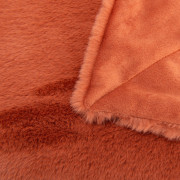 Plaid Luxe terracotta tout doux - 130x170cm - Amadeus