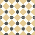 Sol PVC - Estrella T55 Carreaux de ciment jaune pastel - Atento IVC - rouleau 2M