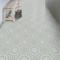Sol PVC - Vidimus 583 carreaux de ciment pastel - Colori IVC - rouleau 3M