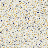 Sol PVC - Marmette 583 terrazzo bleu et jaune - Nova Stone IVC - rouleau 4M
