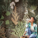 Panoramique Botanic Jungle vert kaki - METROPOLITAN STORIES THE WALL - AS Creation - 382431