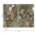 Panoramique Botanic Jungle vert kaki - METROPOLITAN STORIES THE WALL - AS Creation - 382431