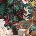 Panoramique Floraison vert et rose - METROPOLITAN STORIES THE WALL - AS Creation - 382741