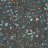 Papier peint intissé Jardin de Giverny bleu et gris carbonne - NOS GRAVURES - Caselio - NGR103009655