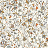 Papier peint intissé Jardin de Giverny blanc et orange - NOS GRAVURES - Caselio - NGR103000325