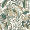 Papier peint intissé Jardin de Bel Air blanc et vert - NOS GRAVURES - Caselio - NGR103017189