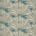 Papier peint intissé Jardin d'Alhambra bleu canard et doré - NOS GRAVURES - Caselio - NGR103026278