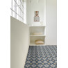 Sol PVC - Scottsdale 196L carreaux de ciment étoile beige - Optima Retro-Tex BEAUFLOR - rouleau 4M