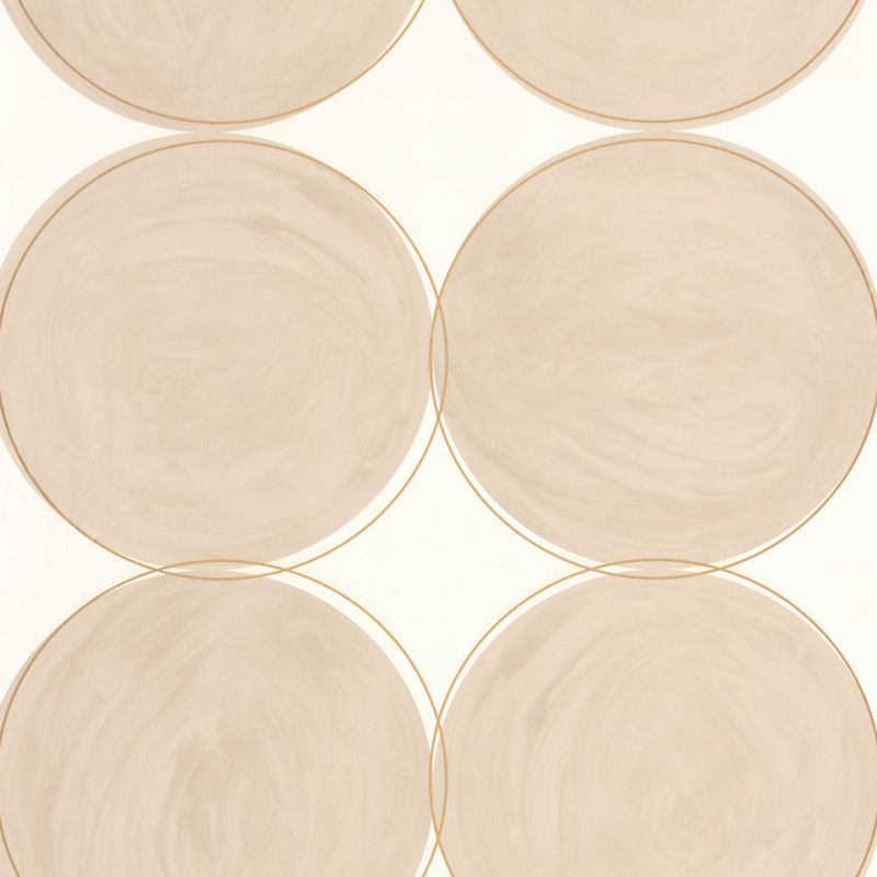 Papier peint intissé All Around beige, blanc et doré - AROUND - Caselio - ARN102881022