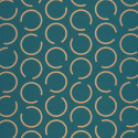 Papier peint intissé Around The Clock bleu canard et doré - AROUND - Caselio - ARN102906025