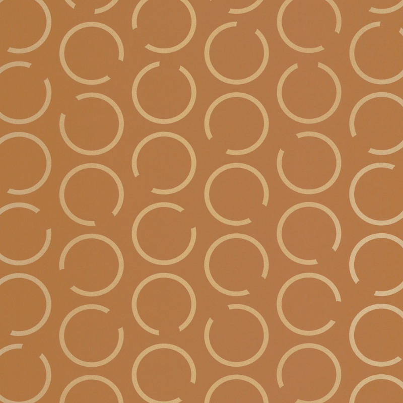 Papier peint intissé Around The Clock camel et doré - AROUND - Caselio - ARN102902024