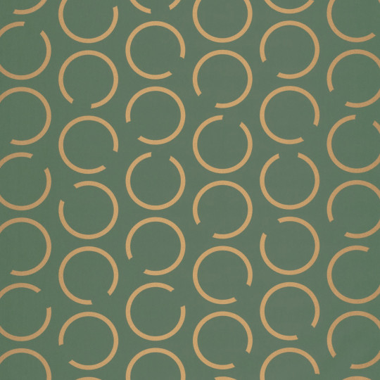 Papier peint intissé Around The Clock kaki et doré - AROUND - Caselio - ARN102907023
