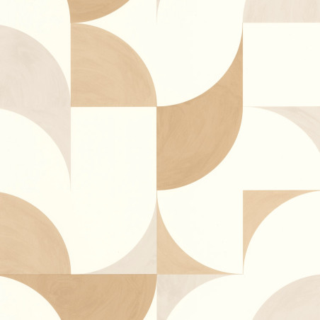 Papier peint intissé Look Around beige et blanc - AROUND - Caselio - ARN102891000