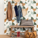 Papier peint intissé Look Around kaki et bleu - AROUND - Caselio - ARN102897060