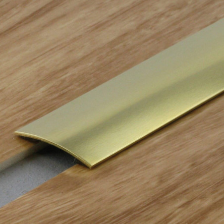0,83mx30mm - Barre de seuil laiton poli - adhésive plate - Presto - DINAC