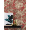 Papier peint intissé GRAVURE rouge terracotta - Zoya Rasch 461428