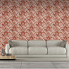 Papier peint Briques Chevrons rouge - Bricks - UGEPA M32518