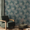 Papier peint Multi Palm vert et doré - ASPERIA - Grandeco - A54701