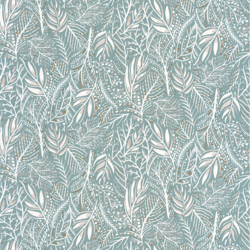 Papier peint intissé Jade bleu fumée - ESSENTIEL - Caselio - ETL103106000