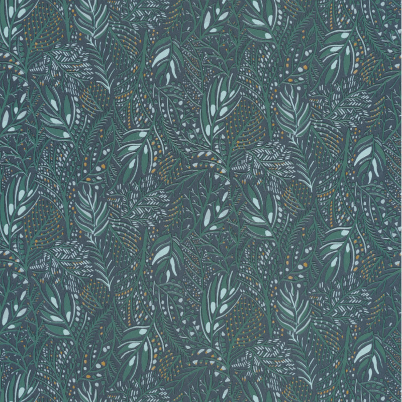 Papier peint intissé Jade bleu nuit - ESSENTIEL - Caselio - ETL103106166