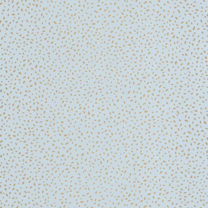 Papier peint intissé Inès bleu ciel et doré - ESSENTIEL - Caselio - ETL103136024
