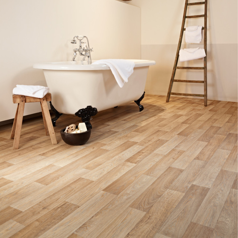 Sol PVC - Camargue 537 parquet bois blanchi - Texas New IVC - 3M