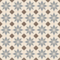 Sol PVC - Scottsdale 196L carreaux de ciment étoile beige - Optima Retro-Tex BEAUFLOR - rouleau 2M