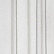 Rideau à œillets Jeanne blanc et rayures noires - Linder - 0179-11