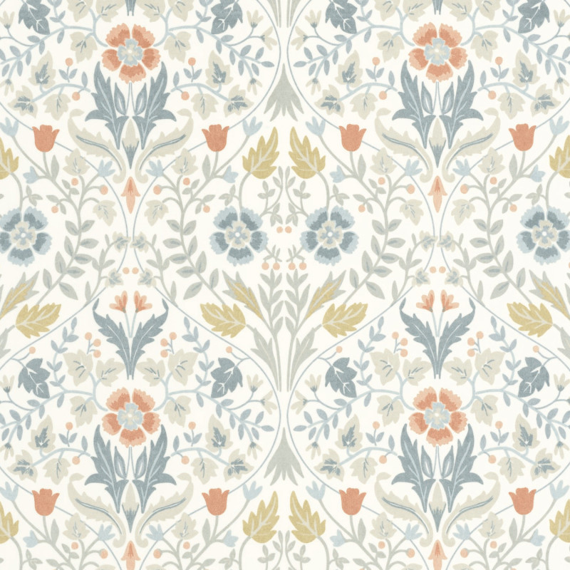 Papier peint intissé Archibald bleu givré - ARTS & CRAFTS - Caselio - ARCR86336105