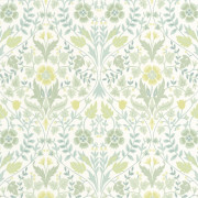 Papier peint intissé Archibald vert amande - ARTS & CRAFTS - Casadeco - ARCR86337108
