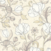 Papier peint intissé Isabella beige lin - ARTS & CRAFTS - Casadeco - ARCR86341214