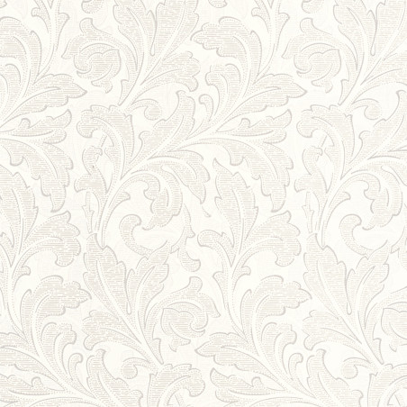 Papier peint intissé Acanthe blanc cérusé - ARTS & CRAFTS - Caselio - ARCR86360105