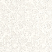 Papier peint intissé Acanthe blanc cérusé - ARTS & CRAFTS - Casadeco - ARCR86360105