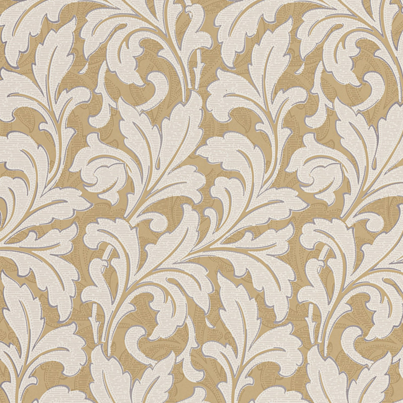 Papier peint intissé Acanthe beige camel - ARTS & CRAFTS - Caselio - ARCR86361206