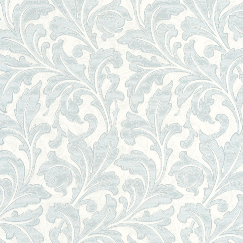 Papier peint intissé Acanthe bleu nuage - ARTS & CRAFTS - Caselio - ARCR86366103