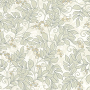 Papier peint intissé Symphorine vert amande - ARTS & CRAFTS - Casadeco - ARCR86377116