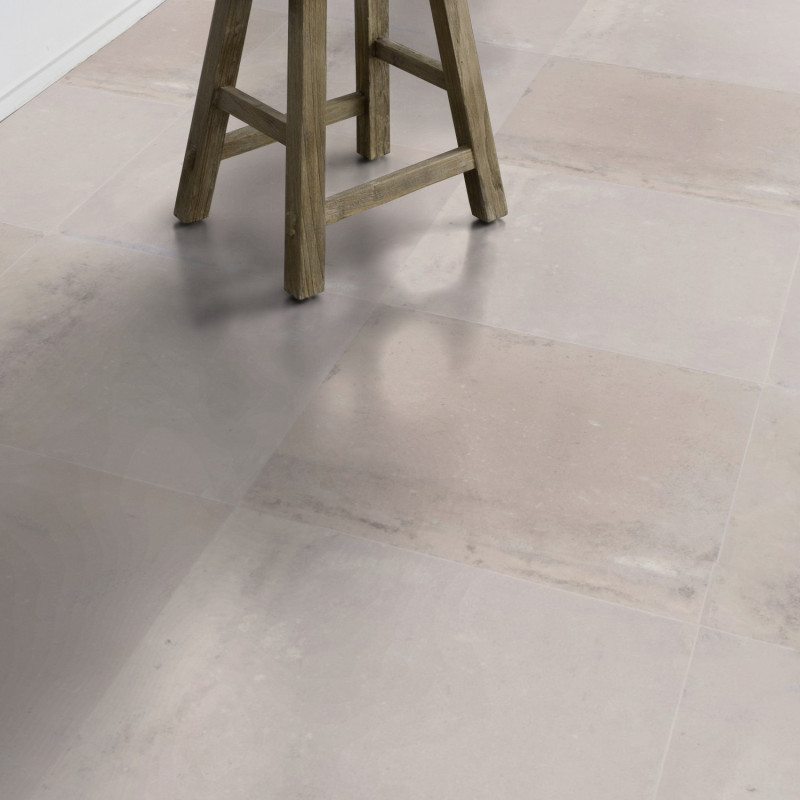 Sol PVC - Etna Clear carrelage beige gris - Texline GERFLOR - rouleau 4M