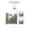 Panoramique intissé Pinède vert pin 250x250 - MEDITERRANEE - Casadeco - MEDI87457206