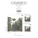Panoramique intissé Pinède vert pin 250x310 - MEDITERRANEE - Casadeco - MEDI87457202