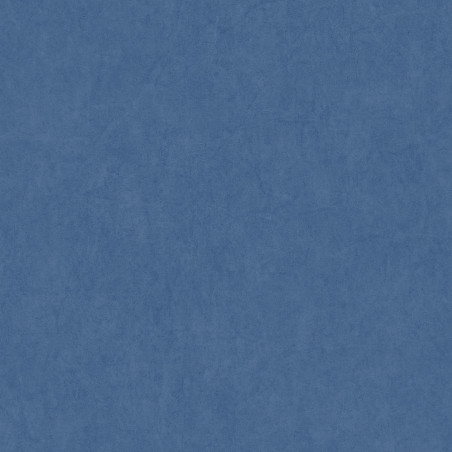 Papier peint intissé Cotton Touch uni bleu méditerranée - MEDITERRANEE - Casadeco - MEDI82386543