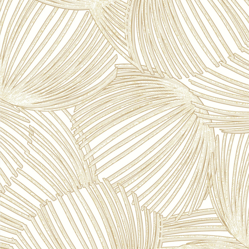 Papier peint intissé Pampelonne sable - MEDITERRANEE - Casadeco - MEDI87421057