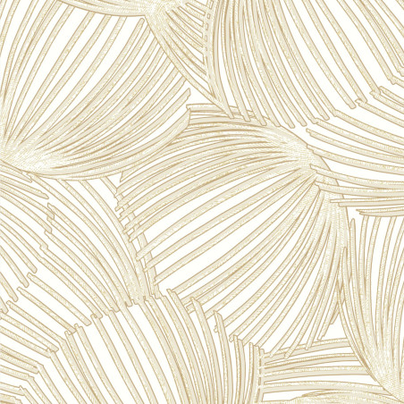 Papier peint intissé Pampelonne sable - MEDITERRANEE - Casadeco - MEDI87421057