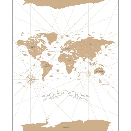 Panoramique intissé Travel Is My Therapy haut.3m10 blanc - YOUNG & FREE - Caselio - YNF103410102