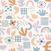 Papier peint intissé Feel Good rose jaune - YOUNG & FREE - Caselio - YNF103284022
