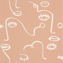 Papier peint intissé Just Smile nude - YOUNG & FREE - Caselio - YNF103334040